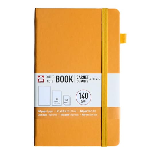 Michaels, Sakura® 5" x 8.25" Dotted Notebook – Category: Dot Journals